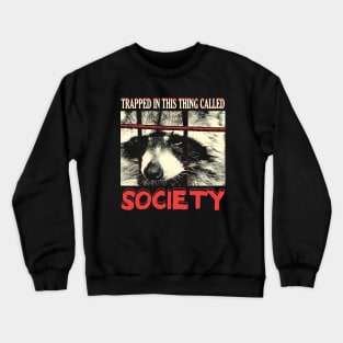 Society Raccoon Crewneck Sweatshirt
